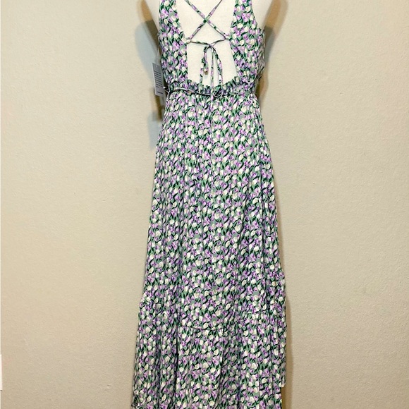 NWT STITCHDROP April Shower High Low Sleeveless Wrap Dress Criss-Cross Back Lrg - Picture 6 of 13